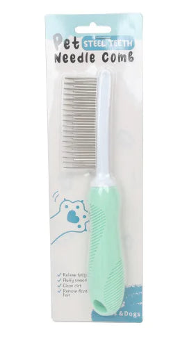 Peigne à Aiguilles pour Toilettage d'Animaux pour Nettoyage des Poils (Pièce Unique)