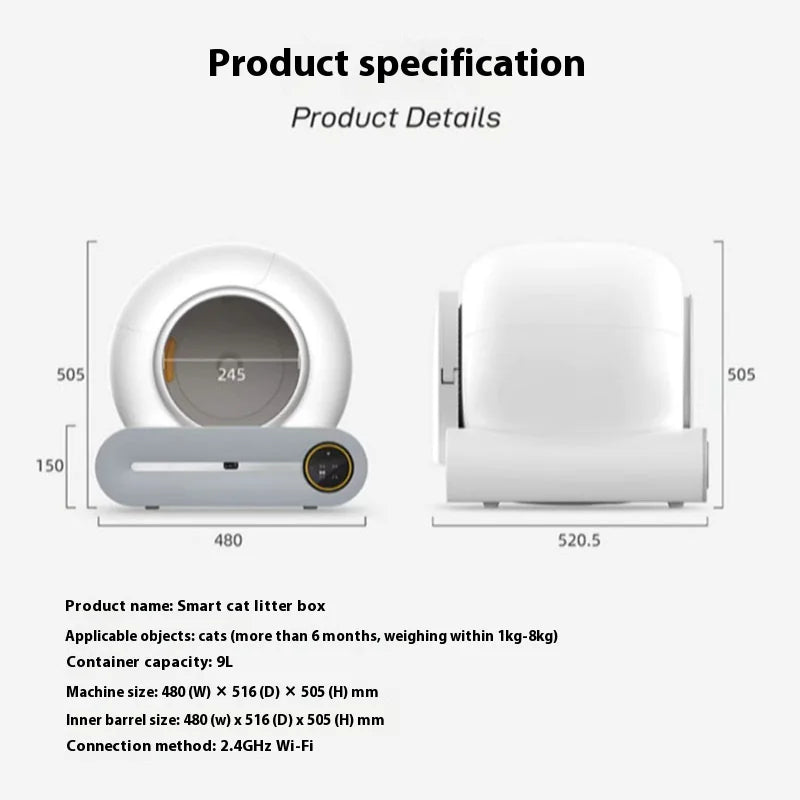 Auto-Clean Cat Comfort Litter Box