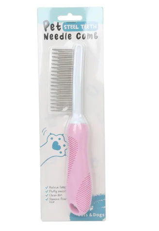 Peigne à Aiguilles pour Toilettage d'Animaux pour Nettoyage des Poils (Pièce Unique)
